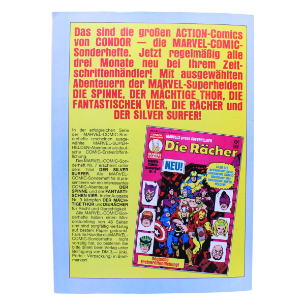 Marvel Comic-Stars Nr. 8 (1981) Condor Verlag | Thor & Spider-Man | Hoppla Stuff